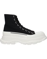 McQueen - Sneakers Uomo Tessuto Nero - Lyst