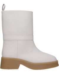 Stella McCartney - Stivaletti Skyla Donna Eco Pelle/Latte - Lyst