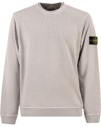 Stone Island - Regular Fit Crew Neck Sweatshirt - Lyst