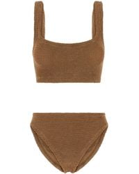 Hunza G - Xandra Bikini Coverage Stretch Nylon Bikini - Lyst