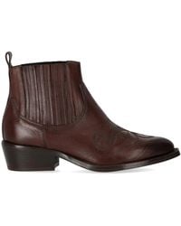 Duccio Del Duca - Ebony Texan Ankle Boot - Lyst
