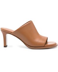 Tod's - Leather Heel Mules - Lyst