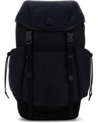 Moncler - Midnight Blue Canvas Backpack - Lyst