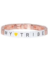 LABEL K - Elastic Bracelet With Block - Lyst