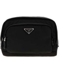 Prada - Canvas Beauty Case With-Tone Hardware, 22 X 17 X 8 Cm - Lyst