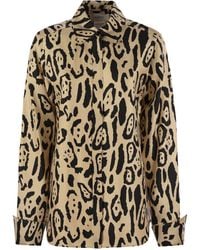 Sportmax - Armony Shirt With Animal Print - Lyst