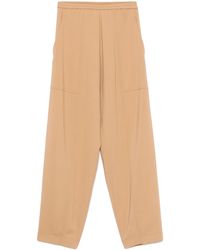 forte_forte - Stretch Cady Crepe Elasticated Cargo Pants Clothing - Lyst