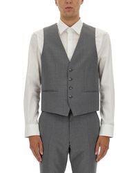 BOSS - Slim Fit Vest - Lyst