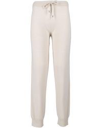 Kangra Cashmere - Seamless Drawstring Adjustable Jogger Sweatpants - Lyst