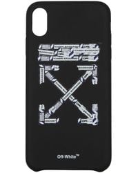 Off-White c/o Virgil Abloh - Porta Iphone Iphone Xs Max Uomo Pvc Nero - Lyst