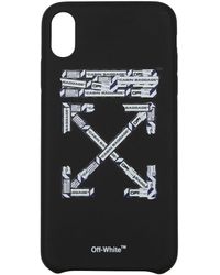 Off-White c/o Virgil Abloh - Porta Iphone Iphone Xs Max Uomo Pvc Nero - Lyst