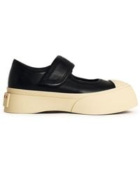 Marni - Baskets Mary Jane En Cuir - Lyst