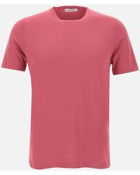 Kangra - Kornblumenrosa Rundhals-T-Shirt - Lyst