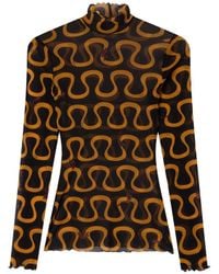 PUCCI - Printed Turtle Neck Sweater - Lyst