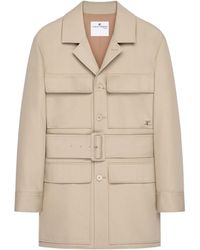 Courreges - Utility Belted Coat - Lyst
