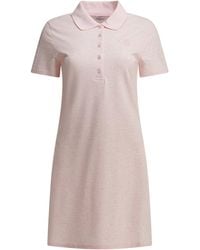 Burberry - Short Polo Dress Dresses Pink - Lyst