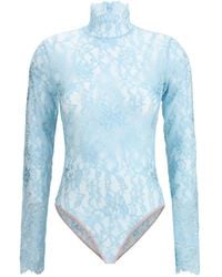 Valentino - Floral Lace Bodysuit - Lyst