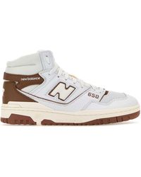 New Balance - Two-Tone Leather 650 Sneakers - Lyst
