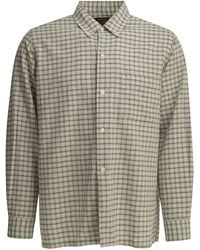 Beams Plus - Open Bd Sucker Cotton Linen Casual Shirt - Lyst
