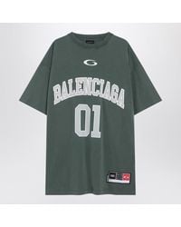 Balenciaga - Dark/Light Oversized Basketball T-Shirt - Lyst