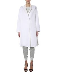 Fabiana Filippi - Knee-Length V-Neck Coat With Jewel Detail - Lyst