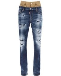 DSquared² - Medium Ripped Wash Skinny Jeans im Doppelpack - Lyst