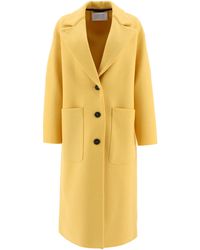Harris Wharf London - Greatcoat Single Breasted Coat - Lyst