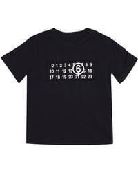 MM6 by Maison Martin Margiela - T Shirts En Polos Zwart - Lyst