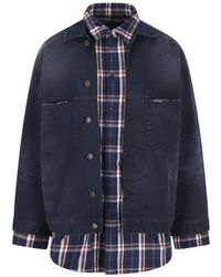 Balenciaga - Geruit Jack Met Knoopsluiting - Lyst