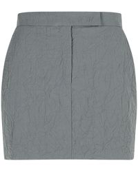 Max Mara - 'Abate' grauer jungfräulicher Wollrock - Lyst