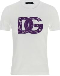 Dolce & Gabbana - Lace T -Shirt - Lyst