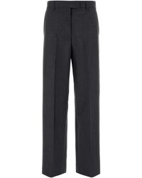 Miu Miu - Charcoal Mohair Blend Pant - Lyst
