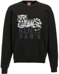 KENZO - Happy Tiger' Embroidered Sweatshirt - Lyst