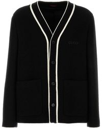 Gucci - Wool Blend Cardigan - Lyst