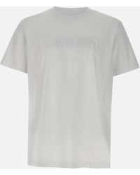 Iceberg - Uomini S Maglietta Di Cotone Bianco Con Logo - Lyst