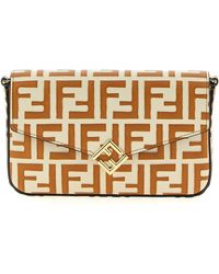 Fendi - Billetera 'ff diamantes' en la cadena - Lyst
