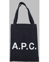 A.P.C. - Tote Bag Lou Cotton Handbags - Lyst