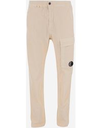 C.P. Company - Stretch Cotton Pants - Lyst