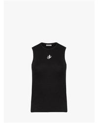 JW Anderson - Jw Anderson Weste mit Ankerstickerei - Lyst