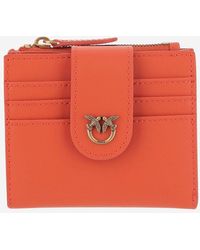 Pinko - Portafoglio Nel Logo Pelle Con - Lyst