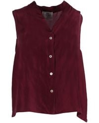 forte_forte - Top Scollo A V Habotai Seta - Lyst