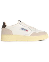 Autry - Weiße und braune Lear-Sneaker "Medalist Low" von - Lyst