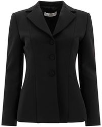 Semler - Single-breasted Blazer Jackets And Coats Black - Lyst