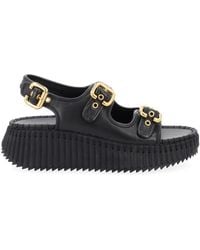 Chloé - Solid Nama Sandals - Lyst