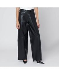 Haikure - Wide Leather Pants - Lyst
