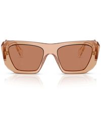 Prada - Zonnebril Prb18 S 28 E90 Q Chocolade/bruin Dames - Lyst