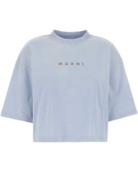 Marni - Powder Cotton T-Shirt - Lyst