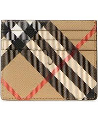 Burberry - Printed Canvas Card Holder - Lyst