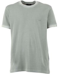 Fay - T Shirts With Embroidery - Lyst