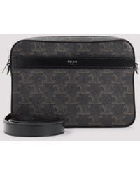 Celine - Triomphe Textile Small Messenger Shoulder Bag - Lyst